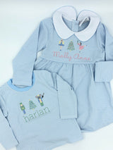 Blue & White Christmas Nutcracker Tee