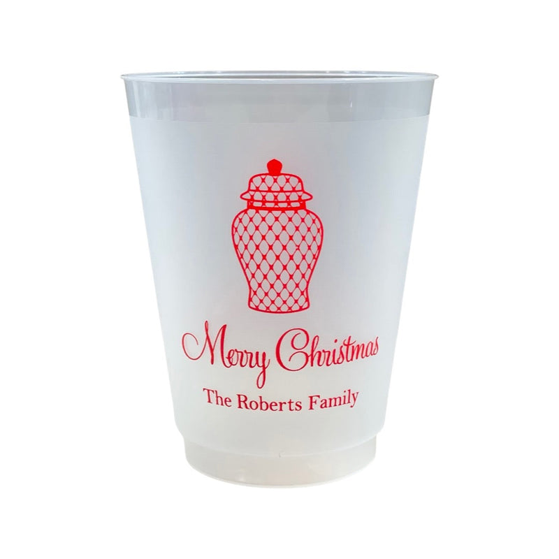 PERSONALIZED Christmas Styrofoam Cups