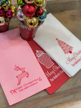 PERSONALIZED Christmas Disposable Guest Towels