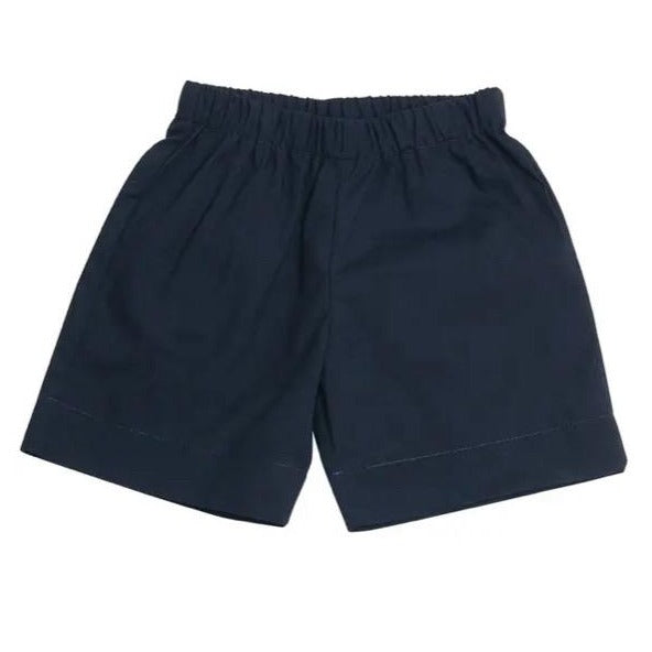 SALE! Busy Bees JD Pull Up Short - Khaki & Navy, Navy Seersucker