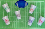 Chic Football- 16 oz, Styrofoam - Sleeve of 10