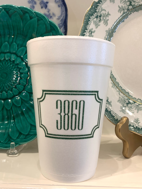 Monogram Collection - Address Styrofoam Cups